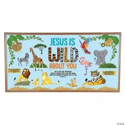 Coupon 🔔 Wild About Jesus Bulletin Board Set - 67 Pc. 🤩